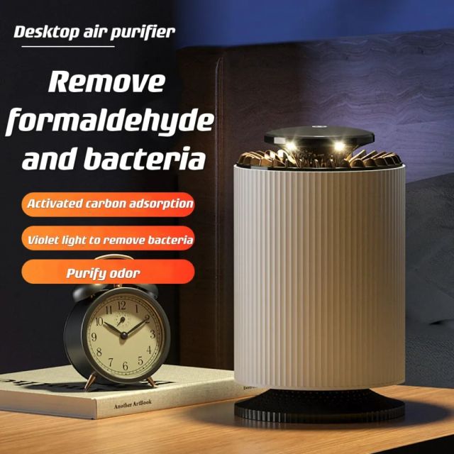 Air Purifier Harmful Smoke Dust Collector Sterilization In Addition To Formaldehyde And Odor Small Desk Lamp Filter